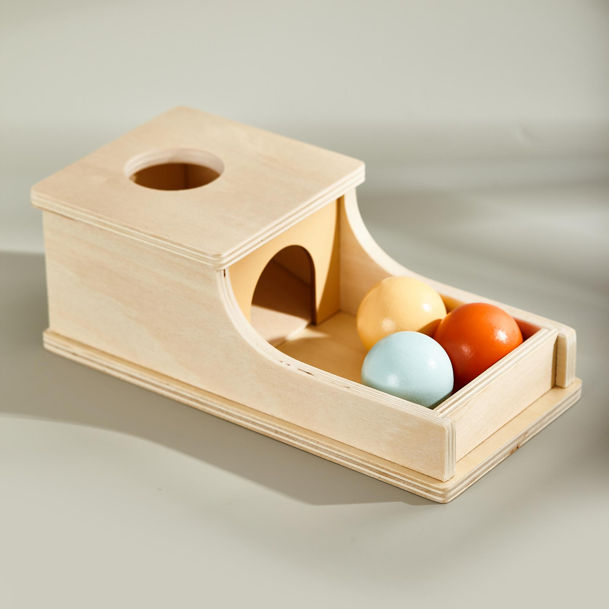Montessori Objectpermanz Box