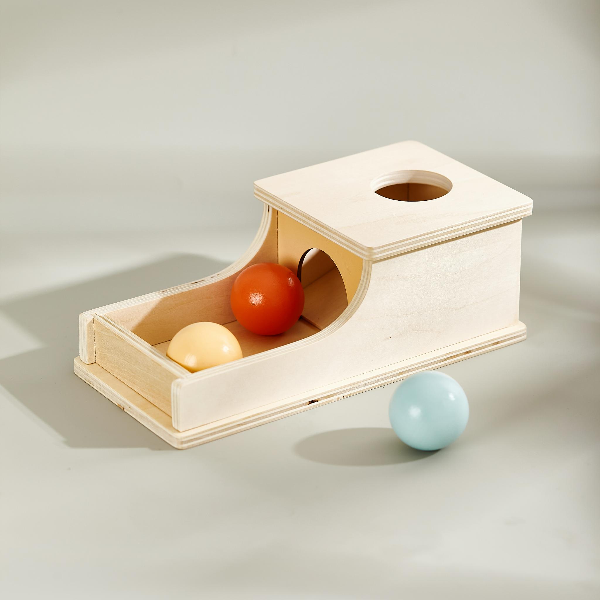 Montessori Objectpermanz Box