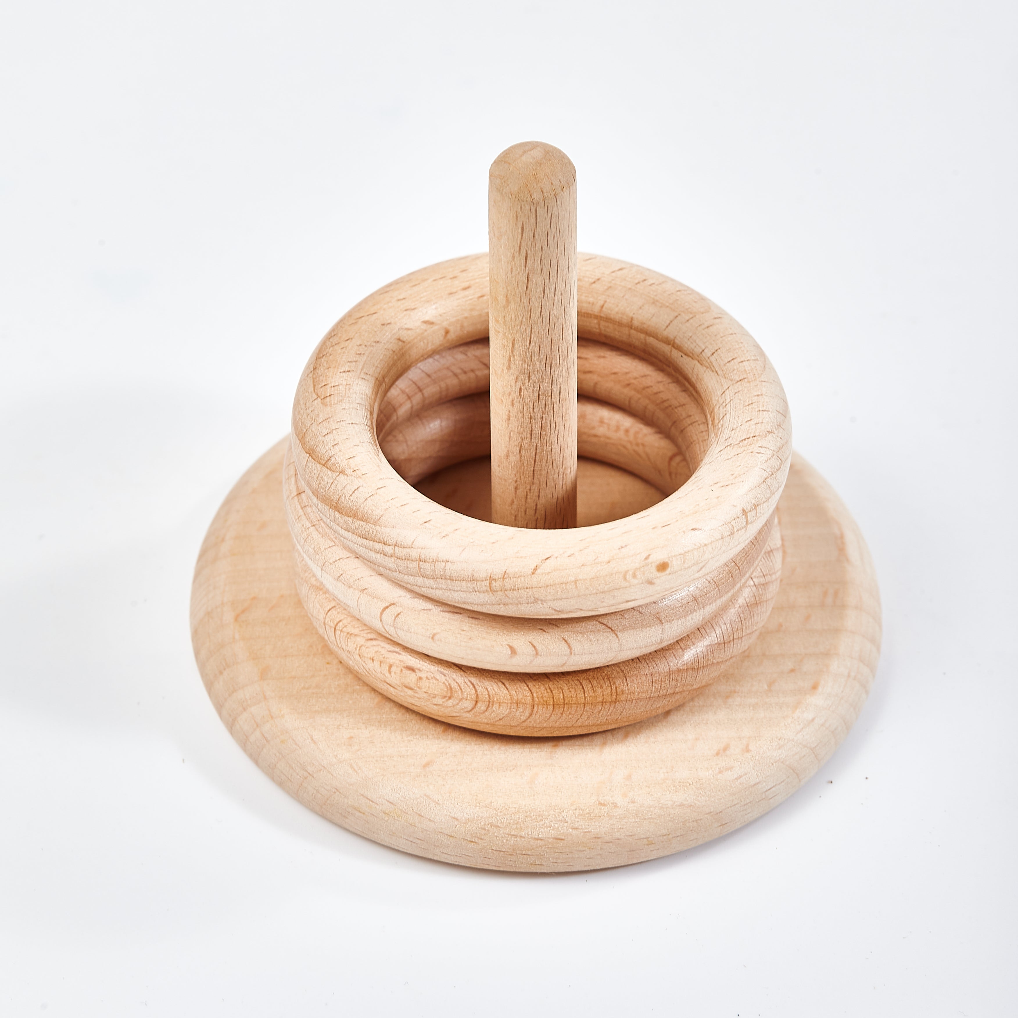 Wooden stacking rings for babies and toddlers