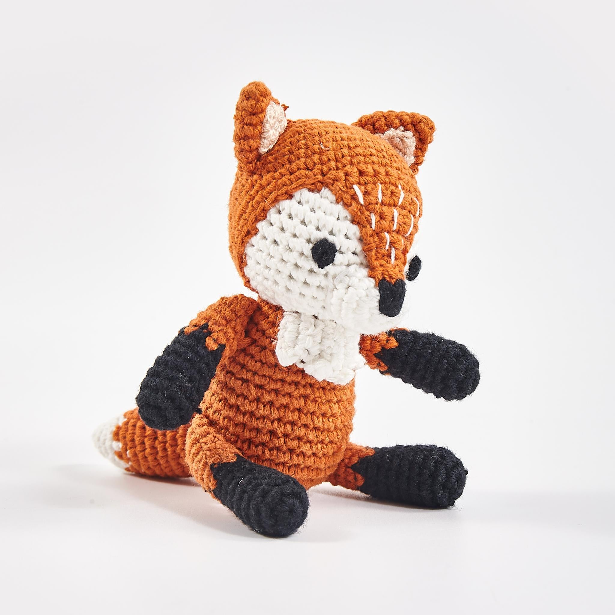 Play doll fox made of organic cotton
