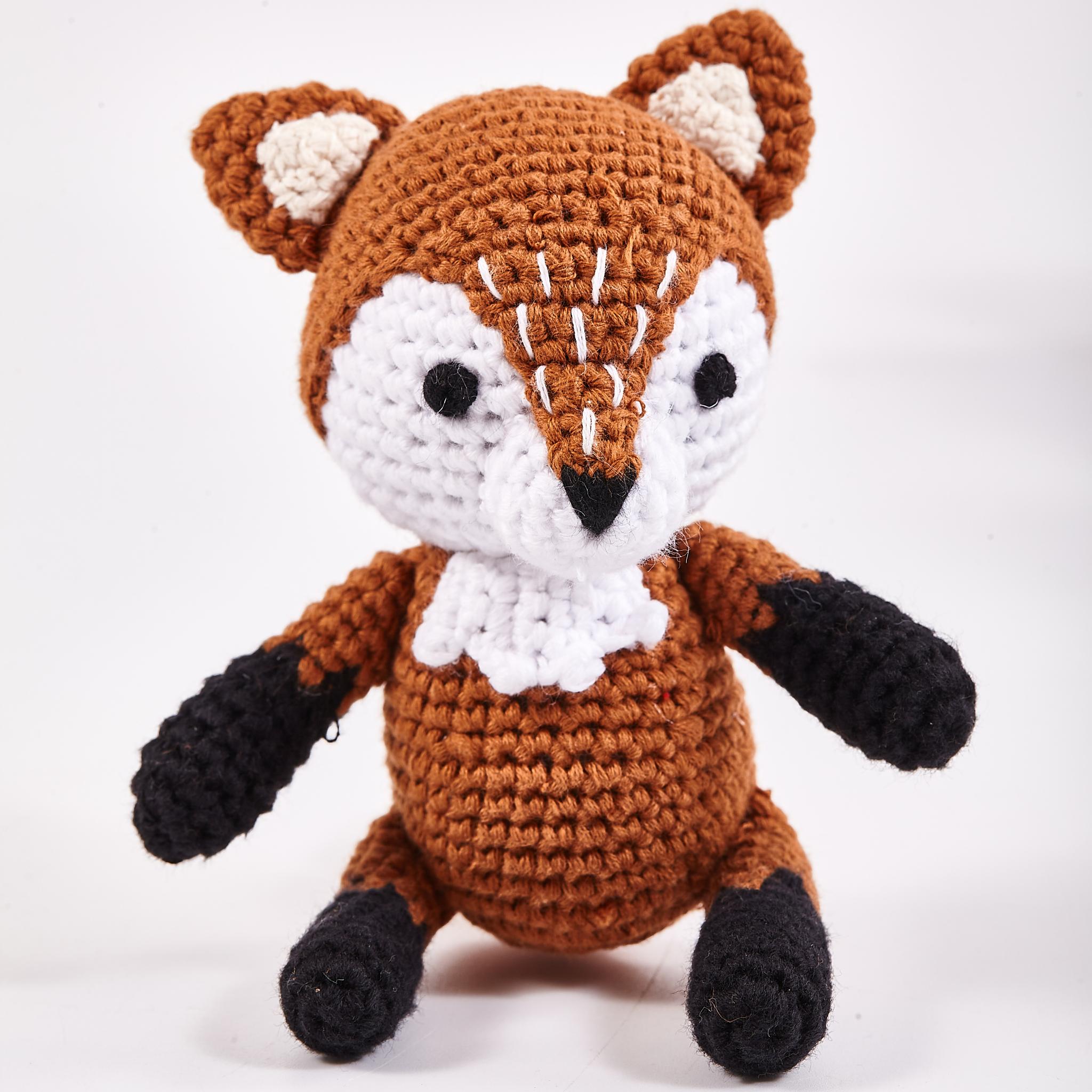 Play doll fox made of organic cotton