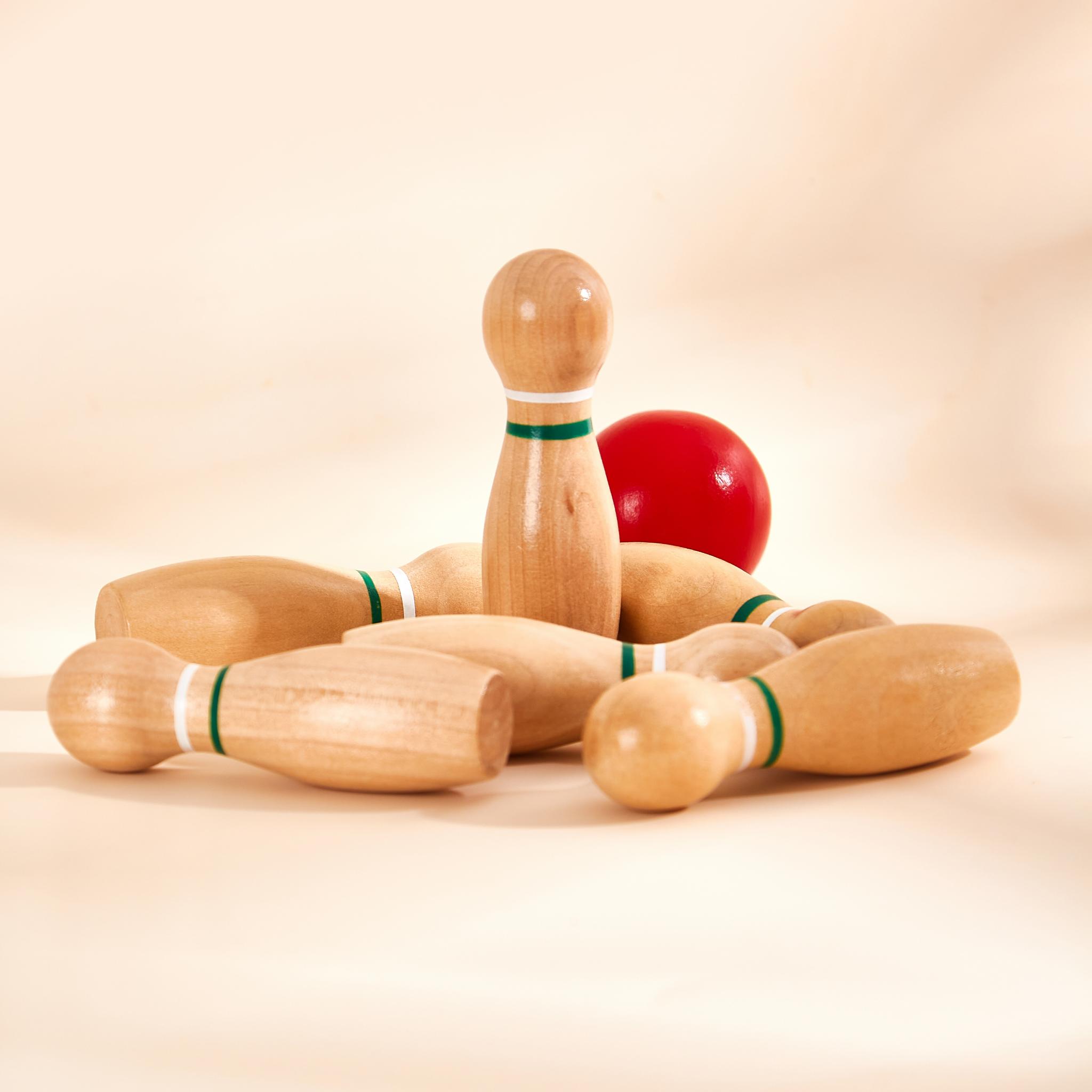 Holz Kegel-Set