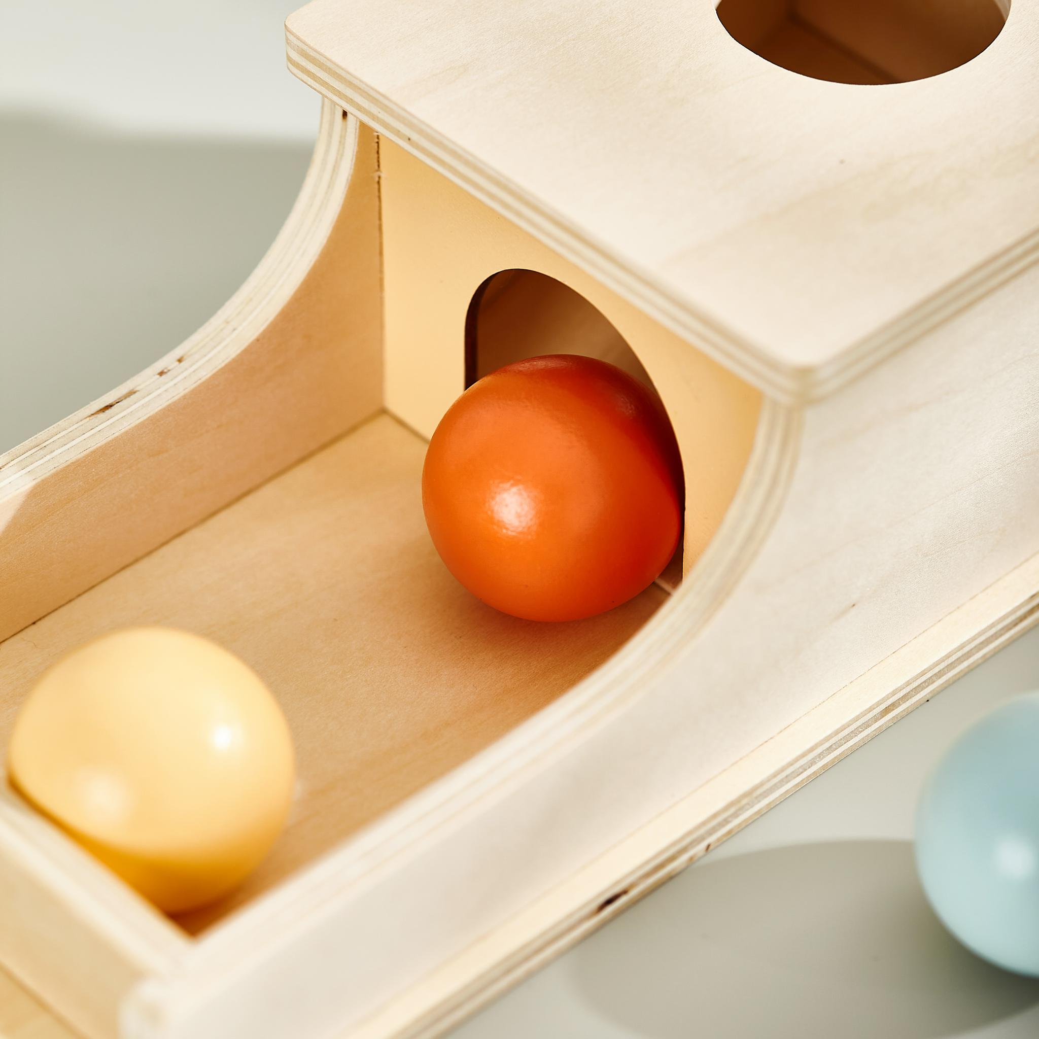 Montessori Objectpermanz Box