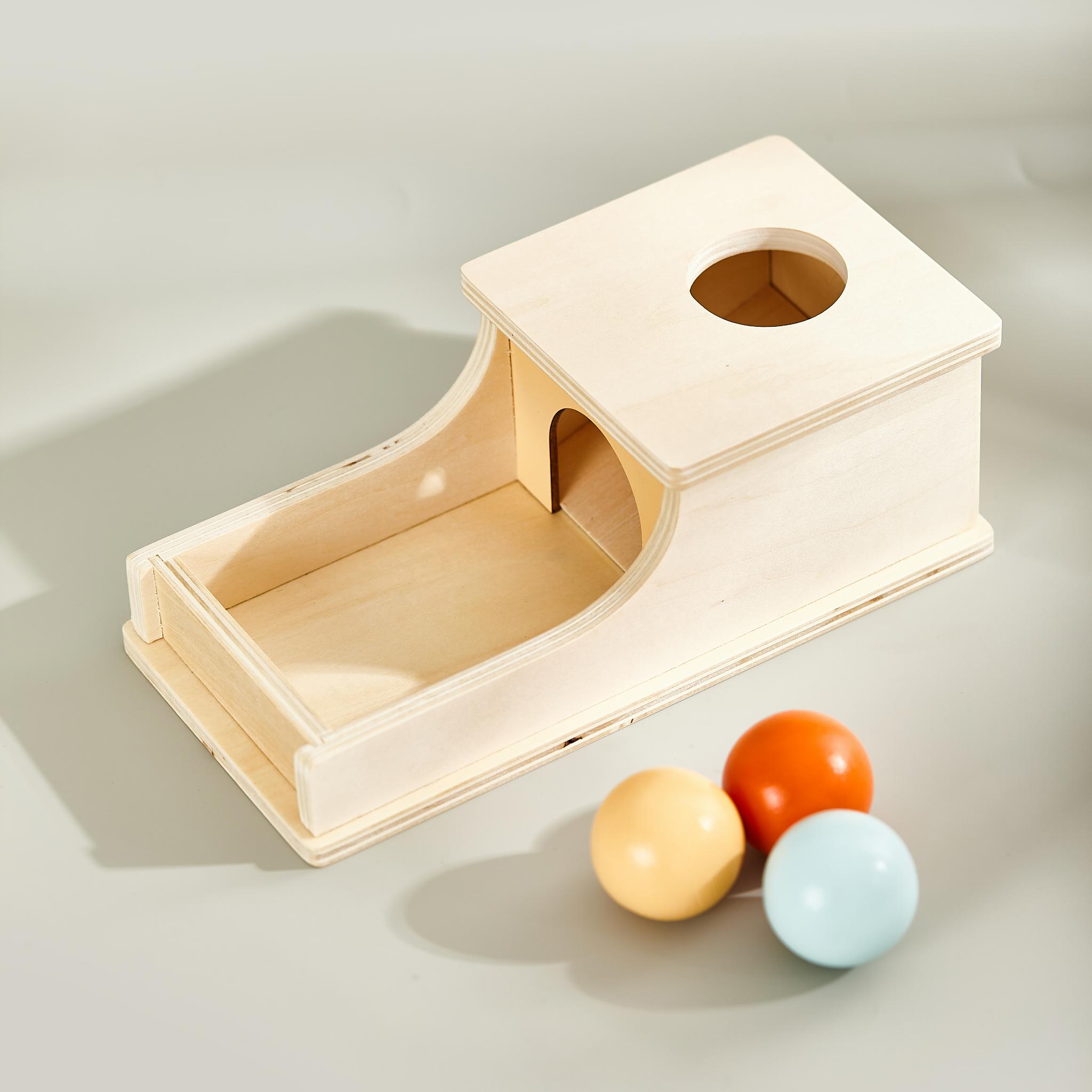 Montessori Objectpermanz Box