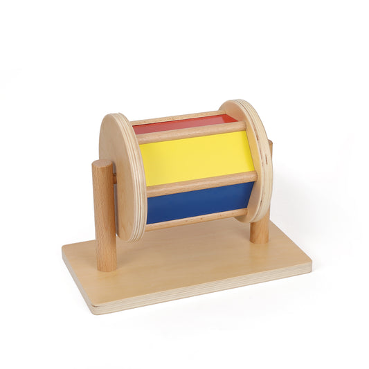 Montessori Holzspielzeug "Drehtrommel" Extra Groß 30cm