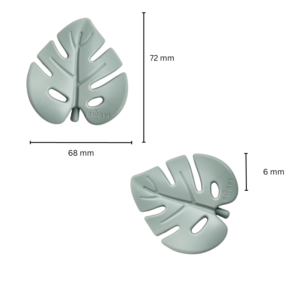 Beißring/Greifling Leaf, Babyspielzeug aus Silikon in Lebensmittelqualität