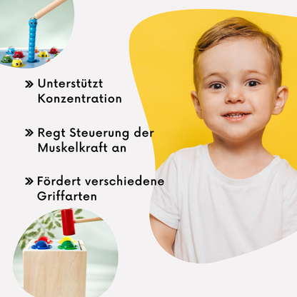 AWARIKIDS Steckspiel Holz Karotten 3 in 1 so fördert es