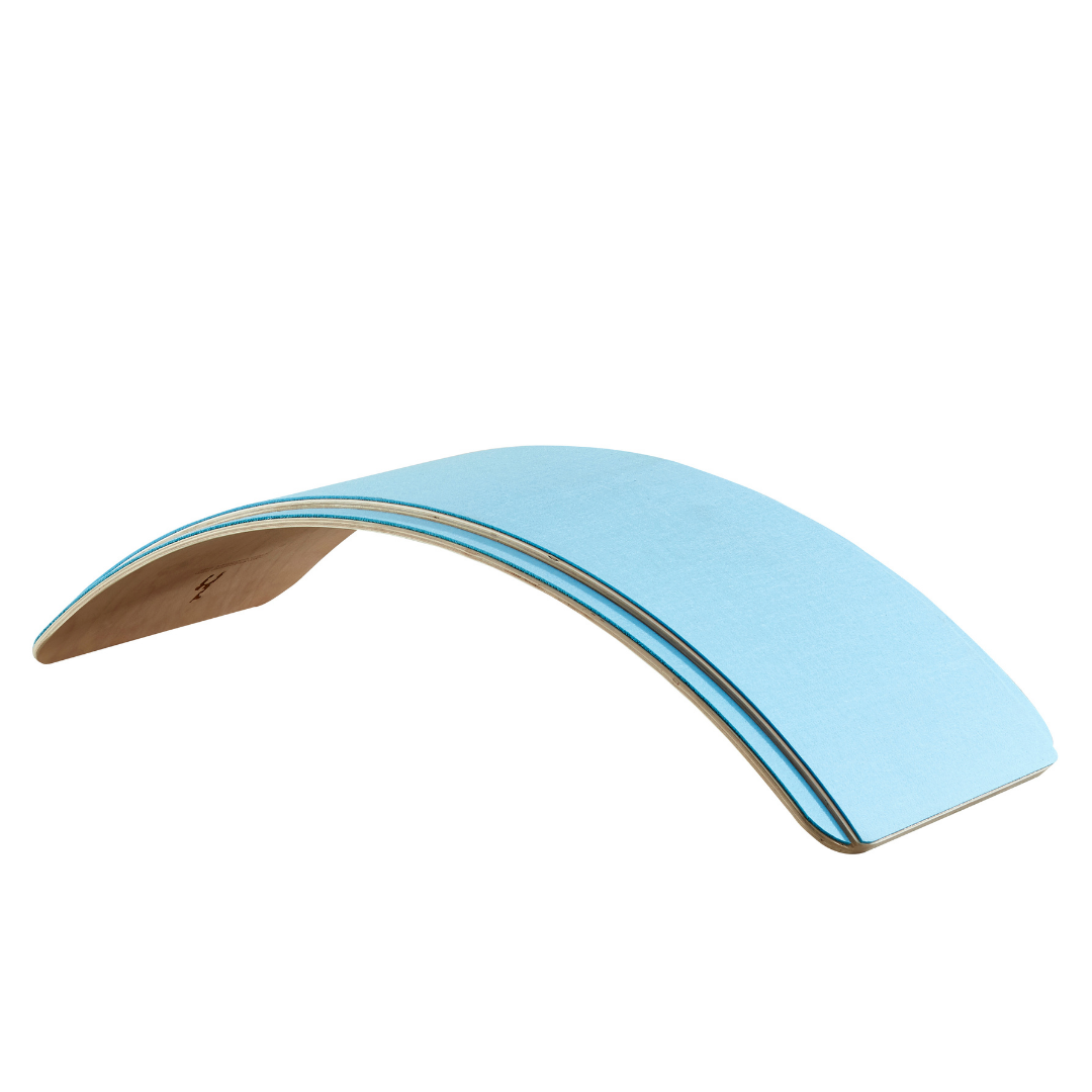 Balance board/wobble board "WIGGO+" with finger protection in 4 colors without varnish