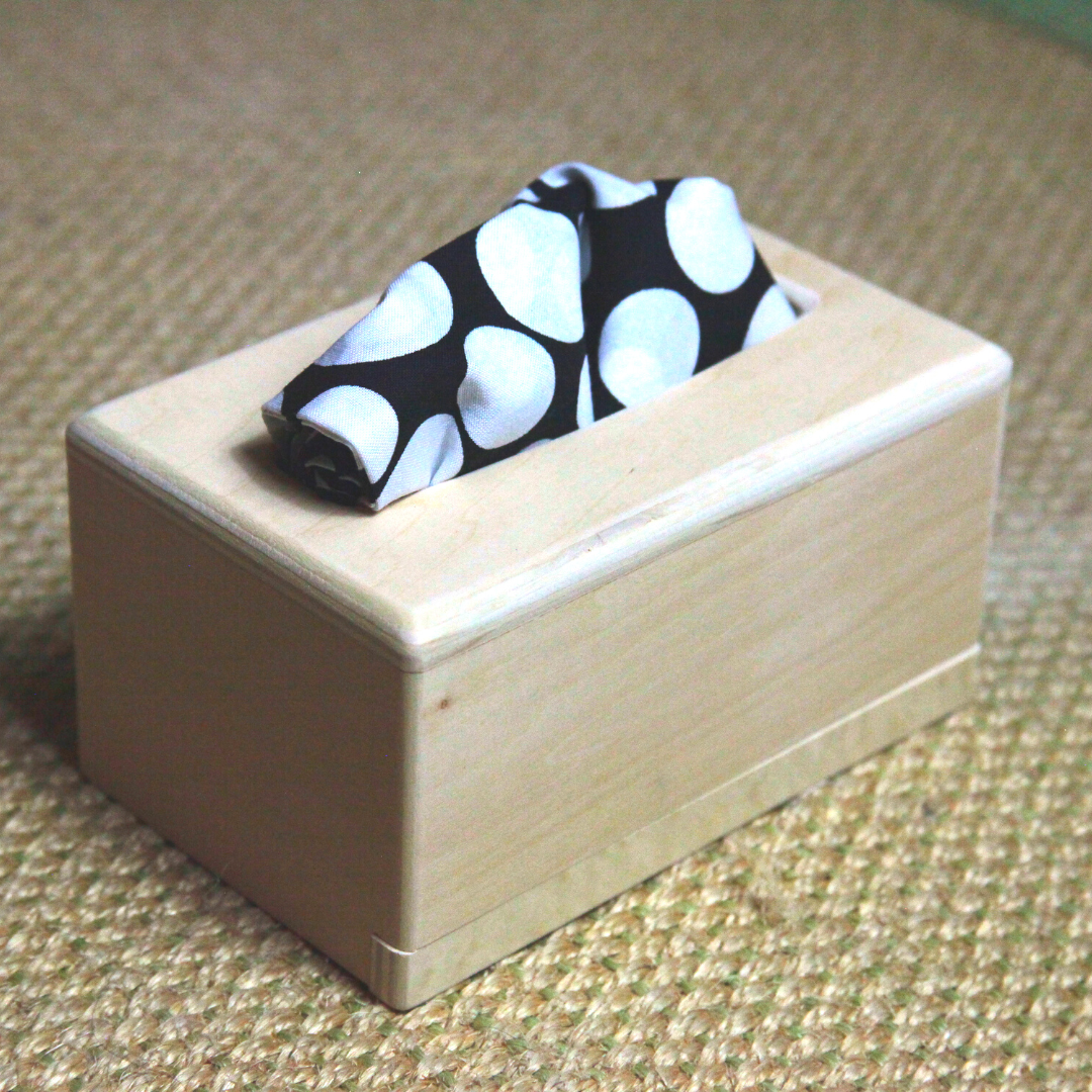 Baby toy tissue box wooden baby gripping game and 10 tissues with 5 black and white patterns, tissue dispenser for children
