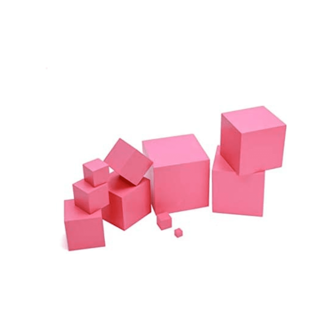Montessori pink tower