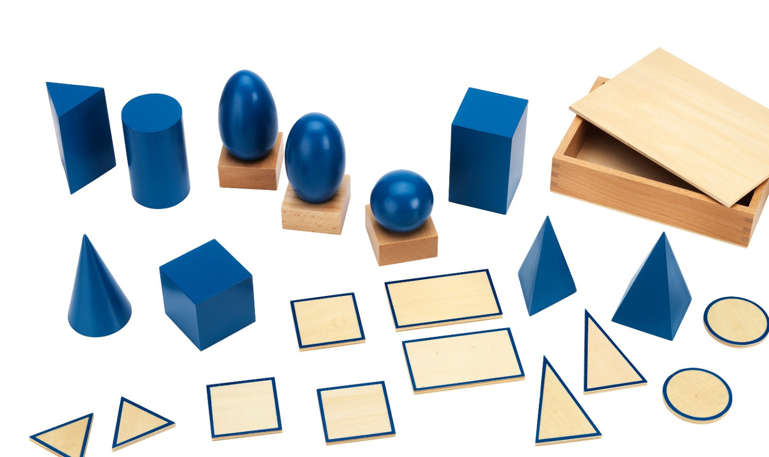 Montessori geometric solids and surfaces