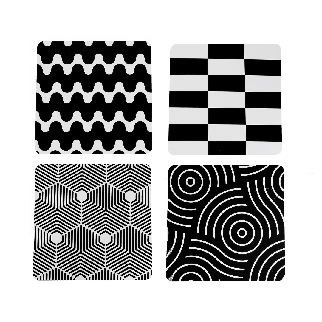 Black and White Lightning Cards, Baby Activity Cards, Flashcards