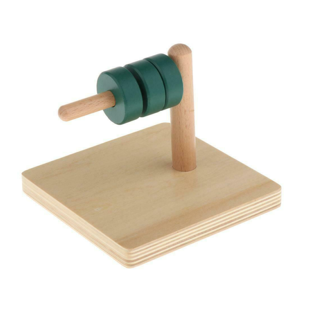 Montessori wooden plug-in game/puzzle (horizontal)