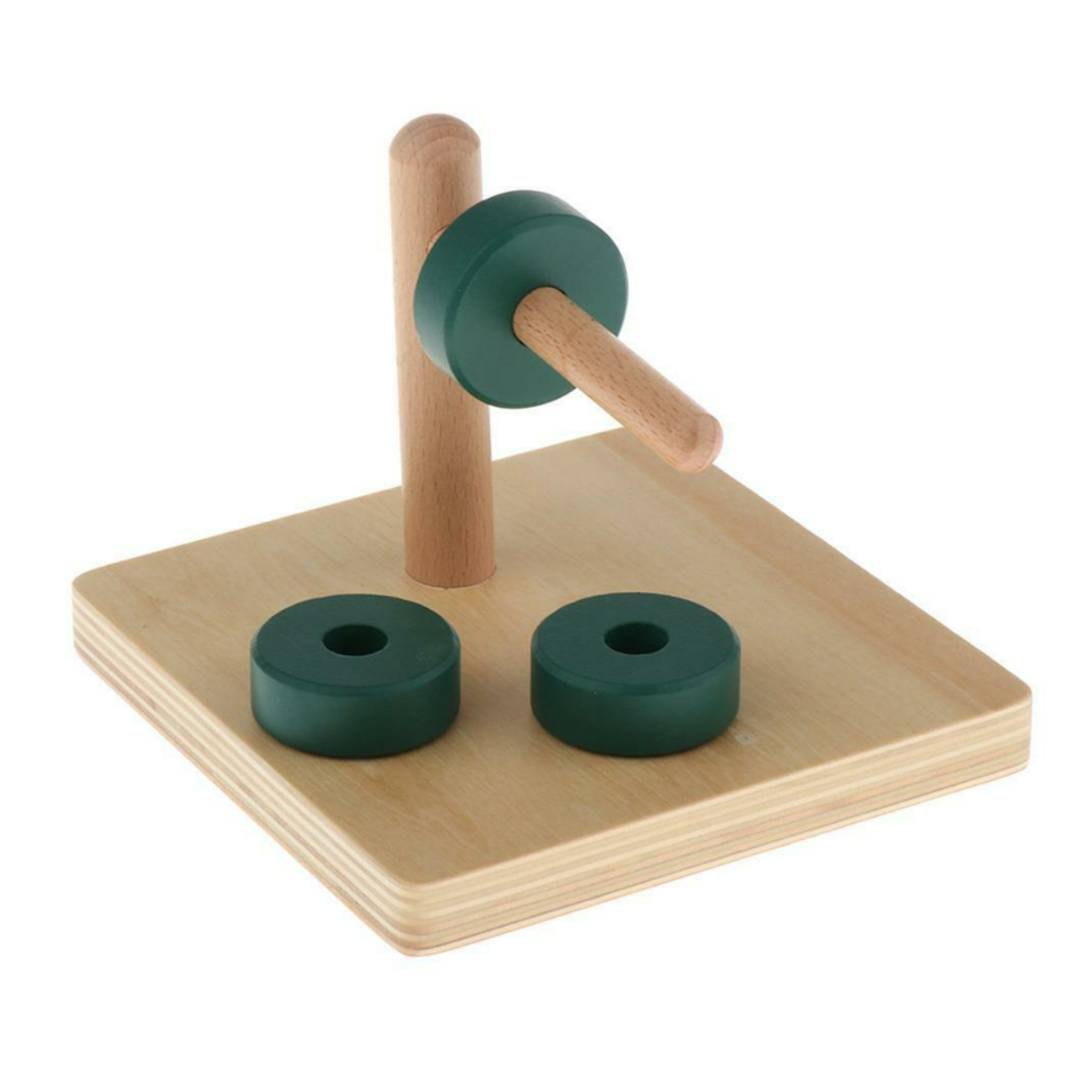 Montessori wooden plug-in game/puzzle (horizontal)