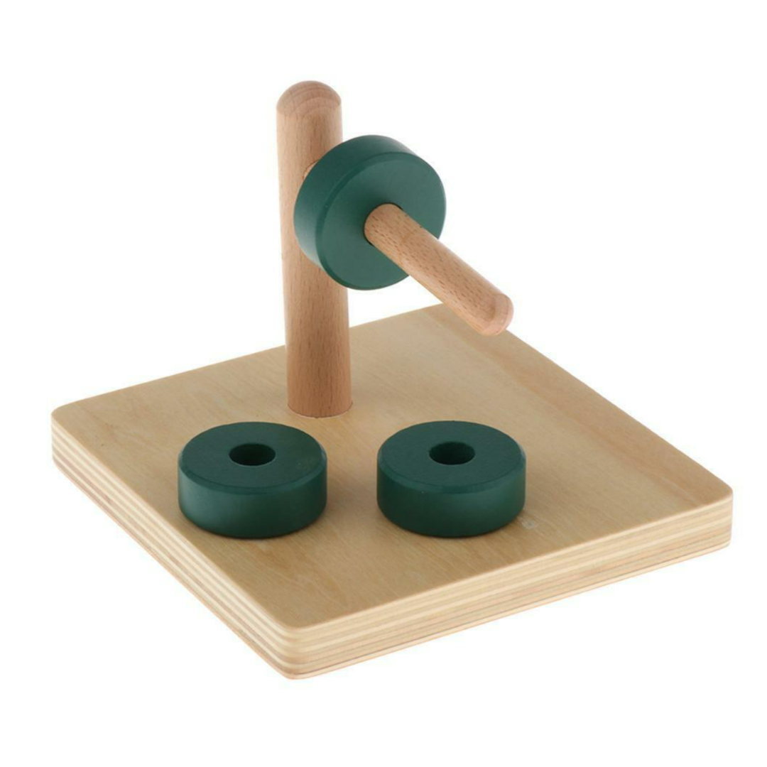 Montessori Holz Steckspiel/Steckpuzzle (horizontal)