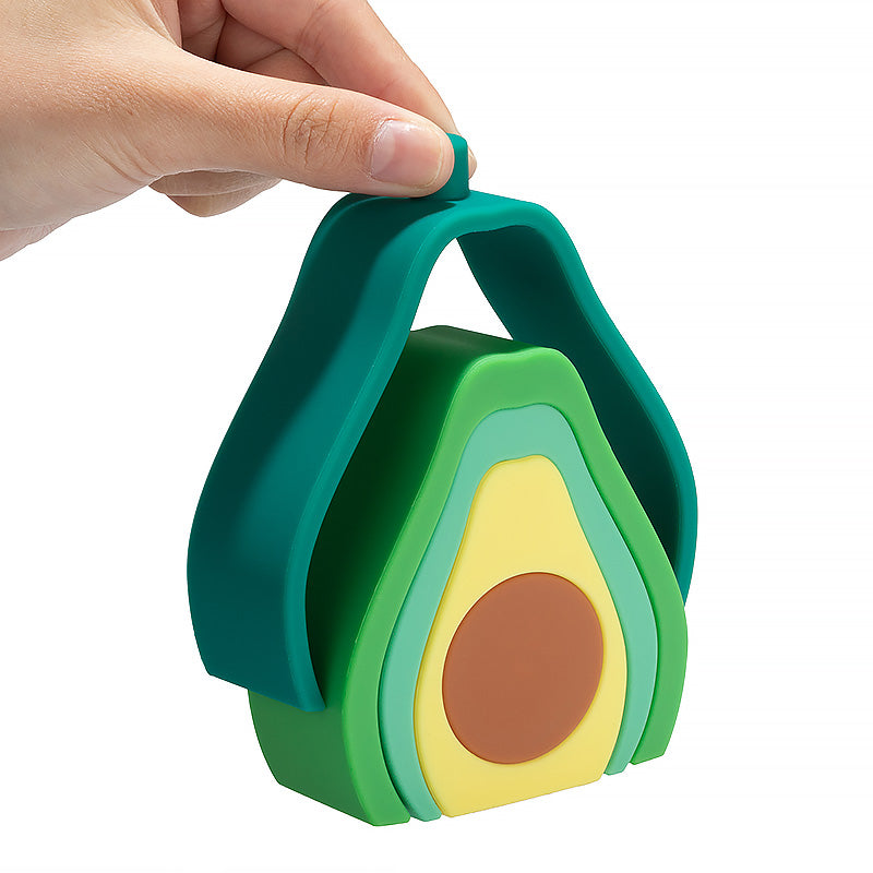 Avocado Stapelspielzeug,  Montessori Spielzeug