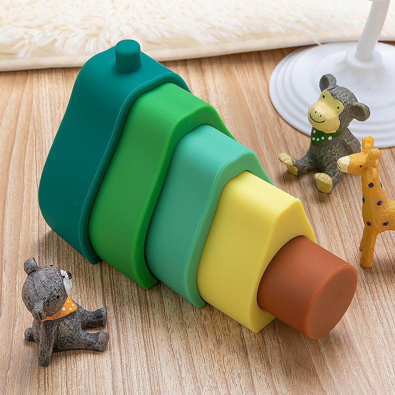 Avocado stacking toy, Montessori toy