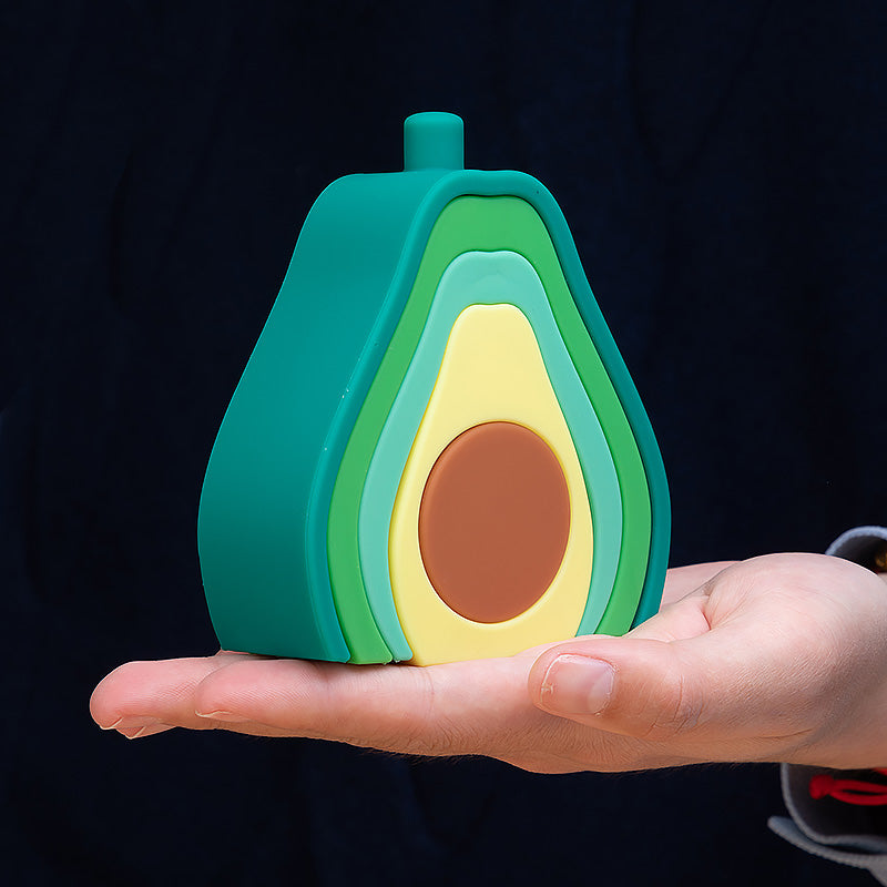 Avocado Stapelspielzeug,  Montessori Spielzeug