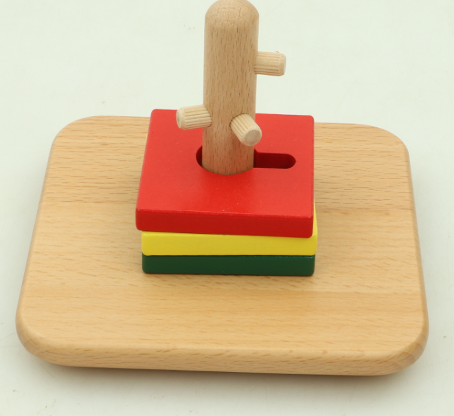 Montessori plug-in game (rotatable)/creative plug-in puzzle