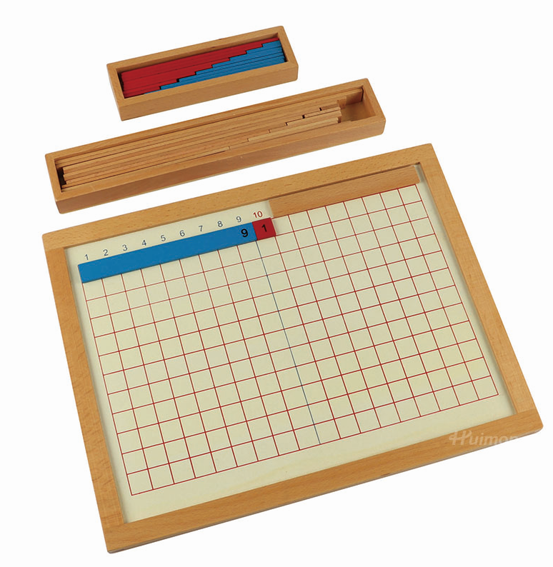 subtraction board; mathematical Montessori material