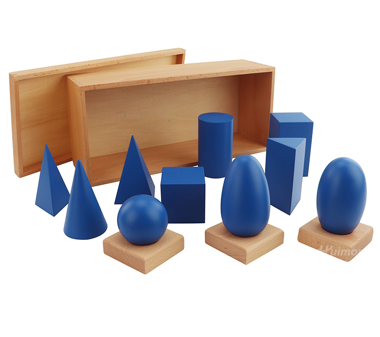 Montessori geometric solids and surfaces