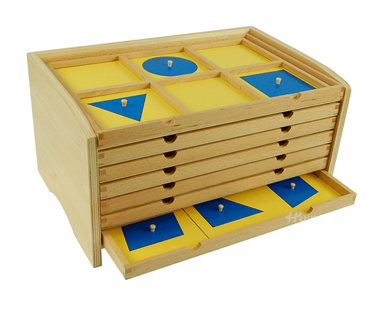 Montessori Holzspielzeug "Geometrische Kommode"