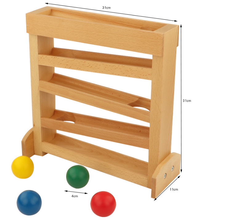 Montessori Marble Run Ball Tracker Visual Tracking Skills