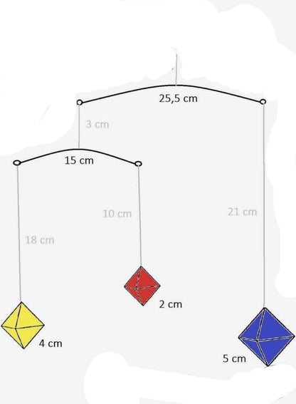 Classic Montessori Octahedron Mobile - Montessori kid shop