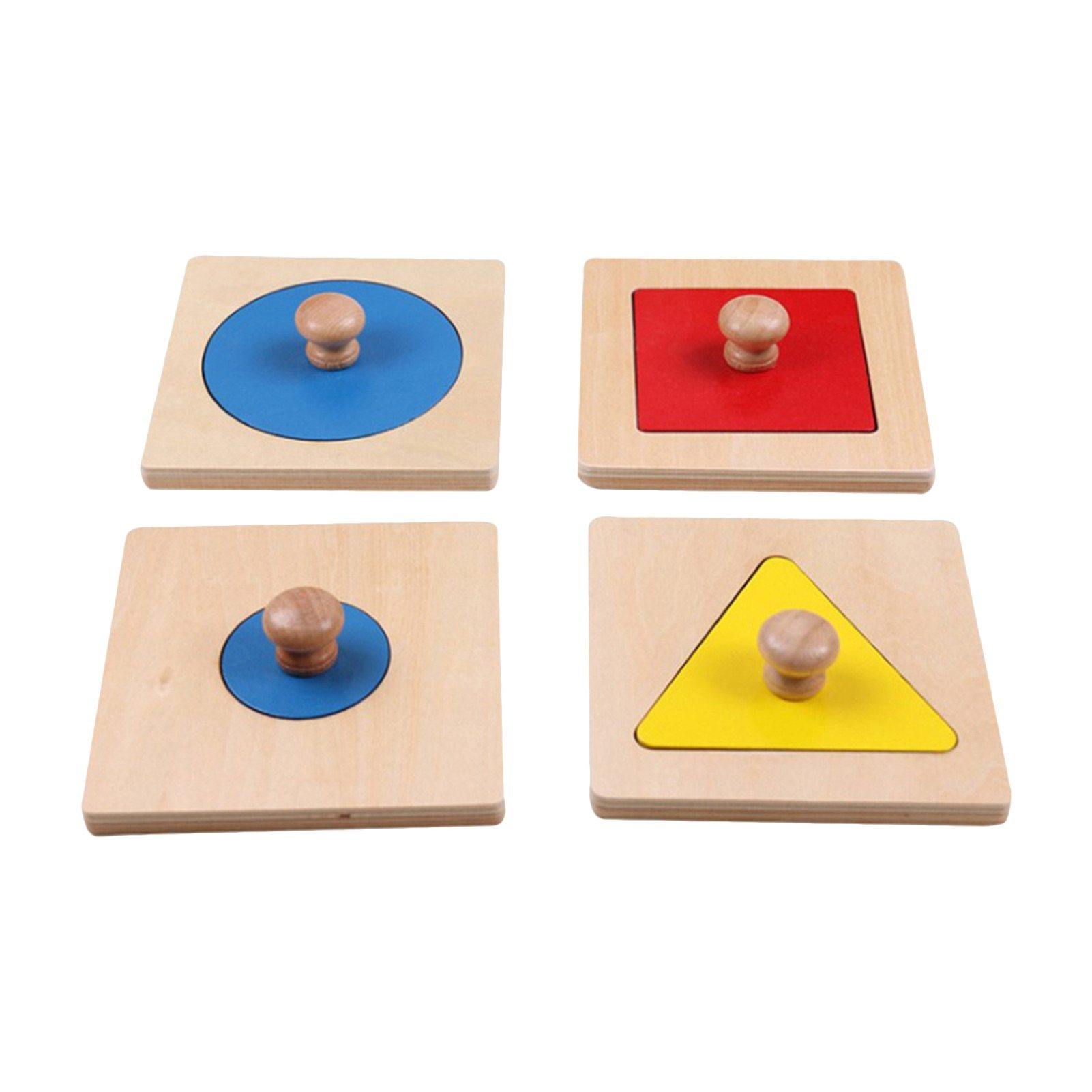 Classic Montessori Geometric Knob Puzzles - Montessori kid shop